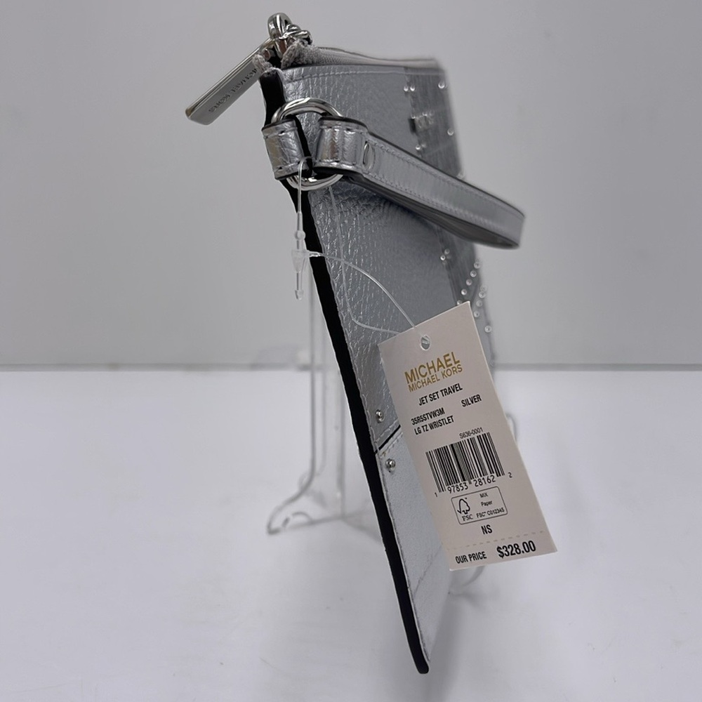 Michael Kors Jet Set Travel Lg TZ Studded Metallic Patchwork and Signature Logo - Picture 6 of 16